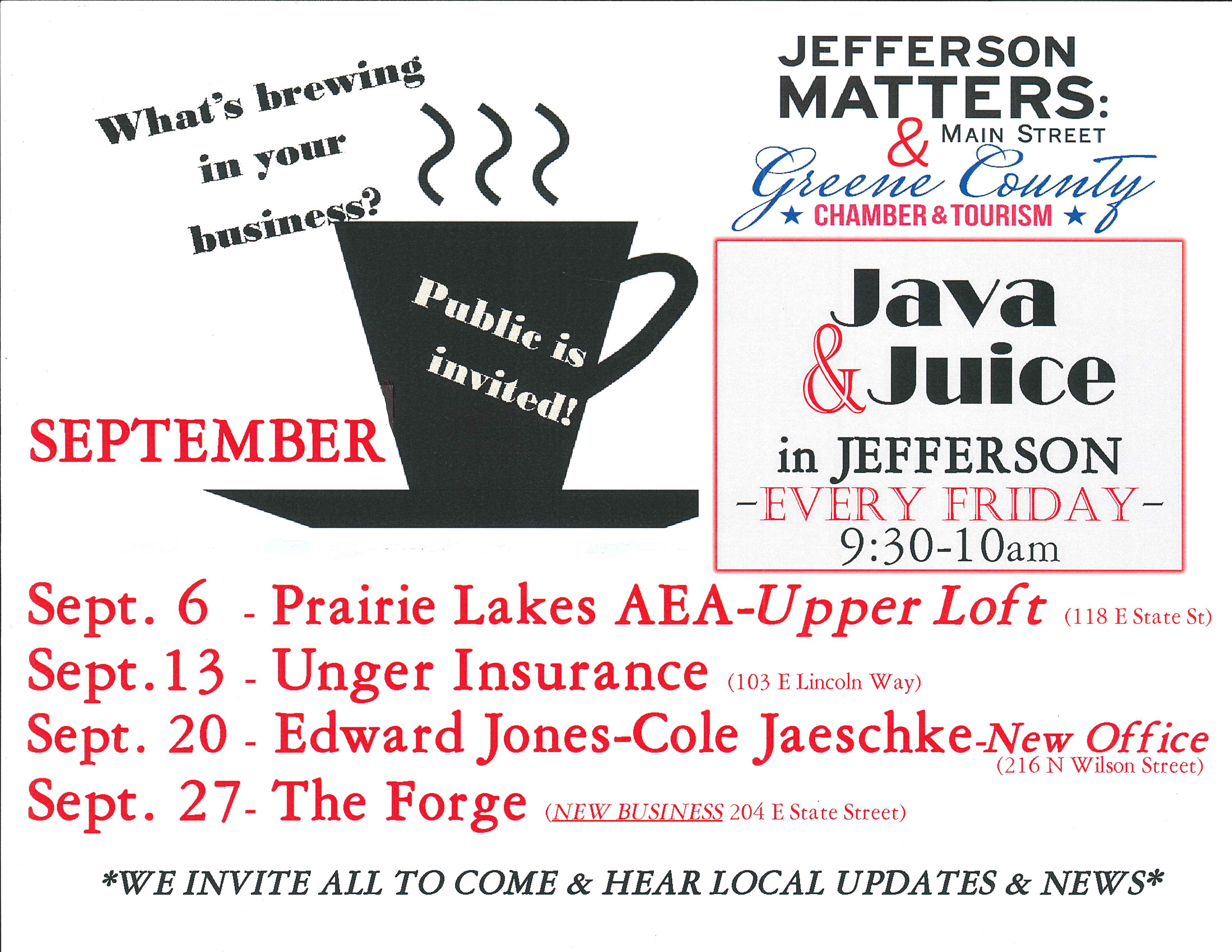 Java Juice inside Jefferson Jefferson Points: Key Road photograph relating to 30 Days Has September Poem Printable called Java Juice inside of Jefferson Jefferson Factors: Principal Highway
